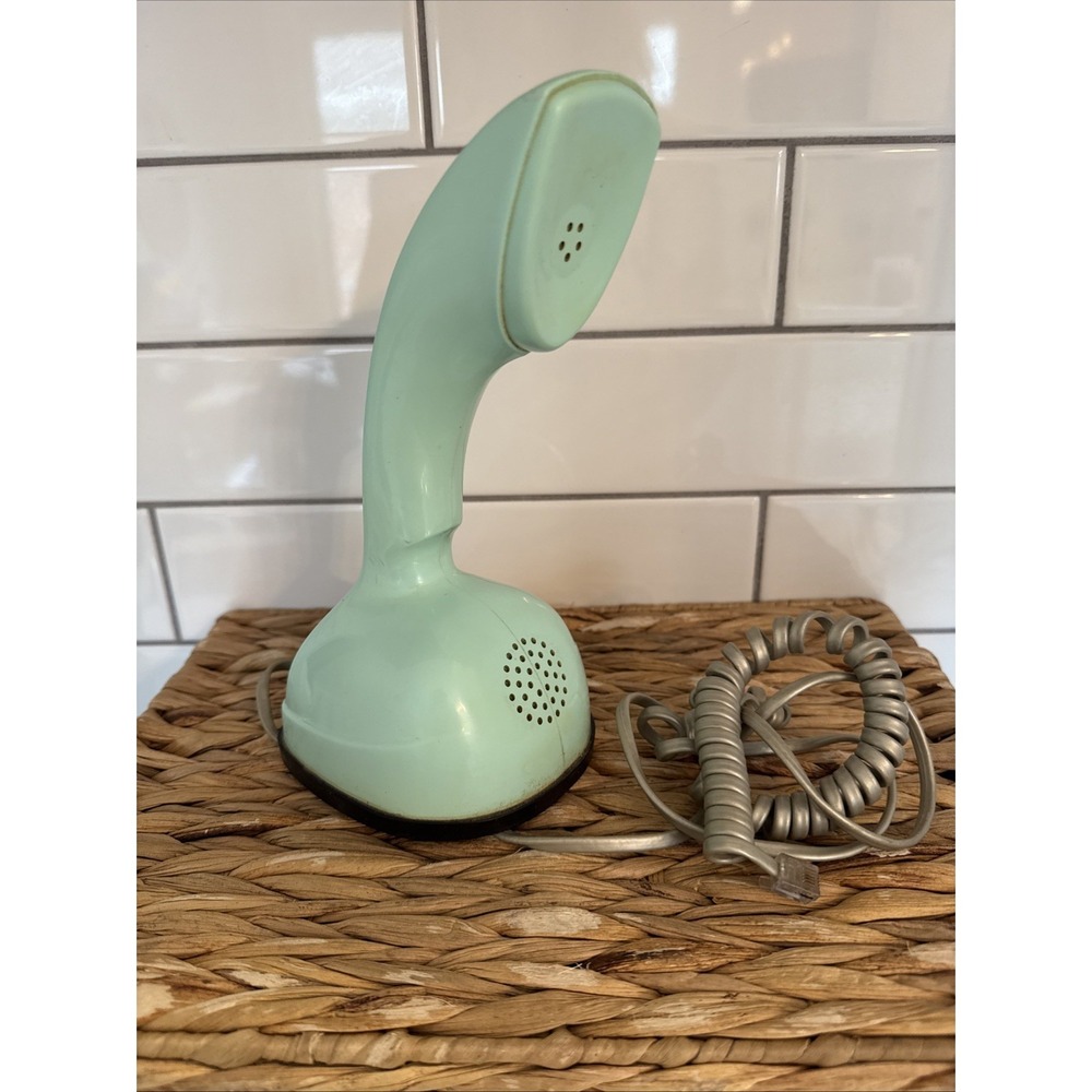 Ericofon Telephone Cobra Mint Green Seafoam Vintage Rotary MCM North Electric